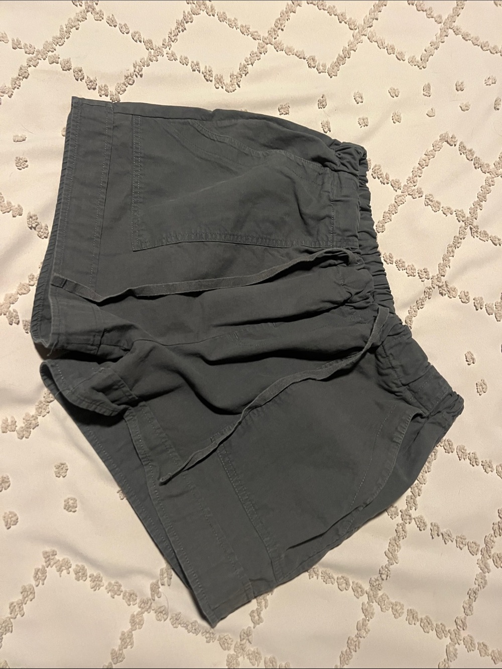 Casual Drawstring Women’s Shorts - Green